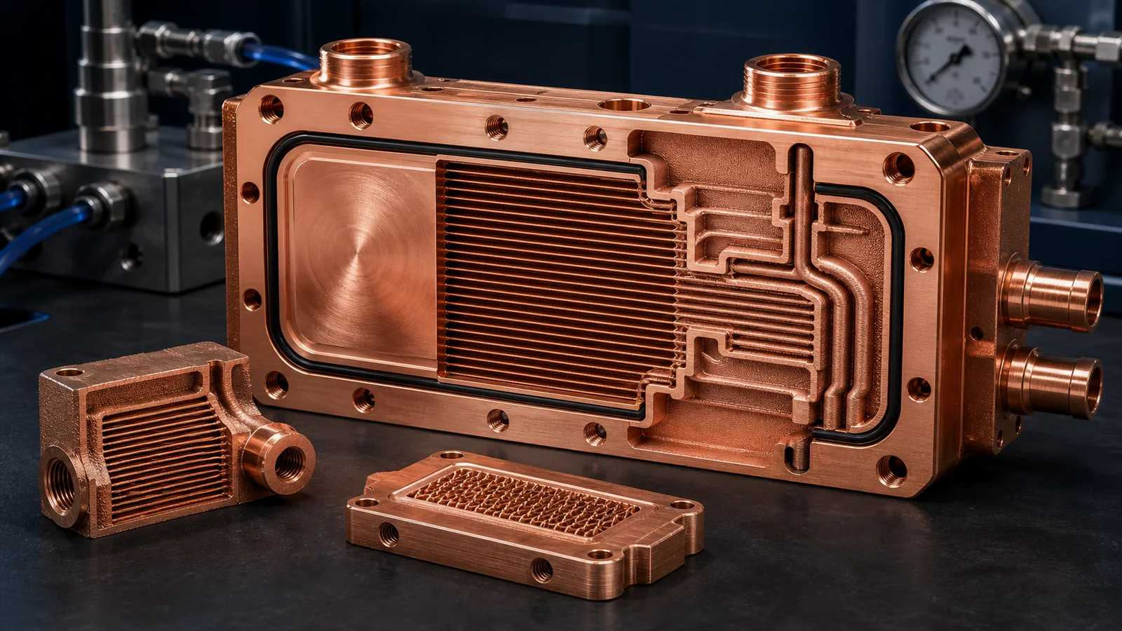 3D Printed Copper Microchannel Heat Exchangers