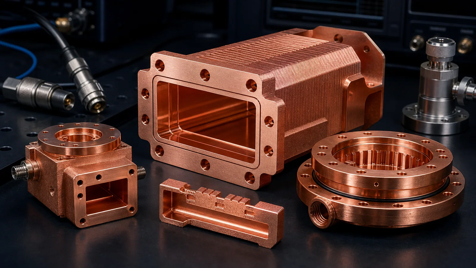 3D Printed Copper RF Waveguide and Vacuum Parts