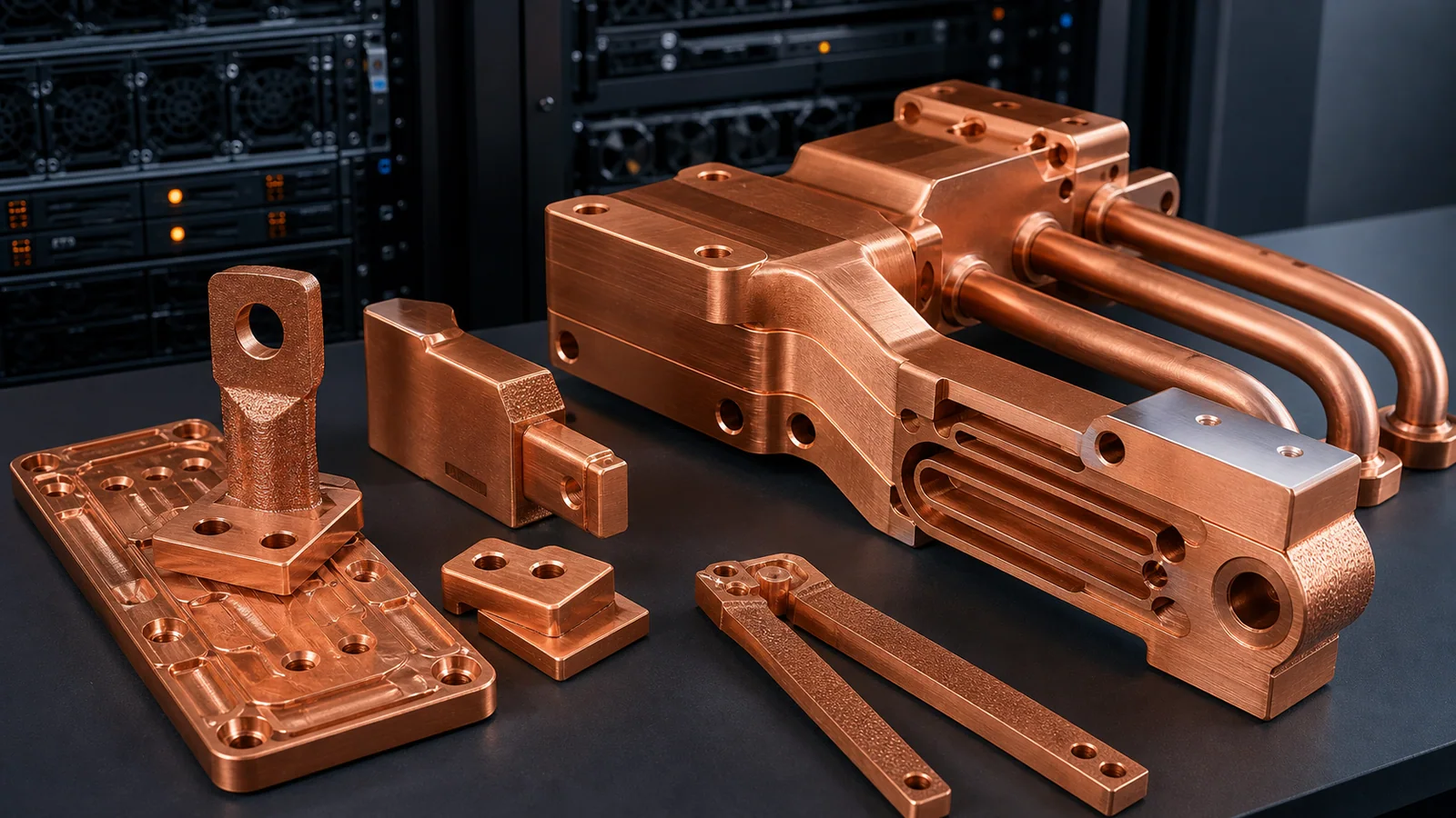 Data Center Copper Busbars and Cooling Manifolds | COPPER 3DP